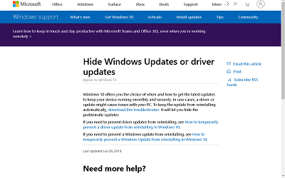 Show_or_Hide_Updates_Provideing_Page